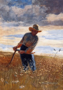  peint - Le faucheur réalisme peintre Winslow Homer